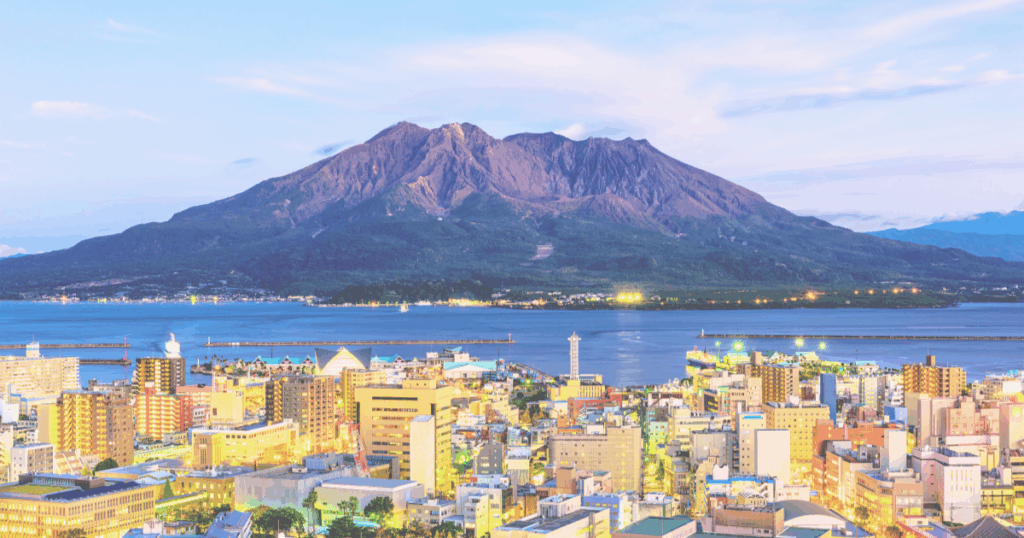 鹿児島県 観光 桜島と町並み